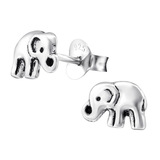 view all Sterling Silver Little Elephant Ear Stud Earrings ES97 body jewellery