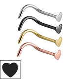 view all Steel Heart Nose Stud body jewellery