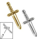 view all Titanium Threadless (Bend fit) Titanium Mini Dagger body jewellery