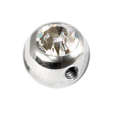 view all Steel Side-threaded Jewelled Balls 1.2x3mm body jewellery