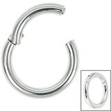 view all Titanium Large Gauge Hinged Segment Ring (Clicker) body jewellery