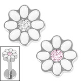 view all Titanium Internal Jewelled Hazy Daisy Top body jewellery