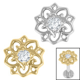 view all Titanium Internal Jewelled Lotus Mandala Top body jewellery