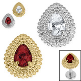 view all Titanium Internal Jewelled Kashvi Asia Teardrop body jewellery