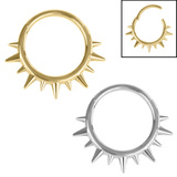 view all Titanium Punked Hinged Ring body jewellery