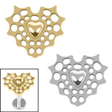 view all Titanium Internal Captured Heart Top body jewellery