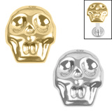 view all Titanium Internal Death Head Top body jewellery