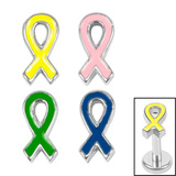 view all Titanium Internal Awareness Ribbon body jewellery