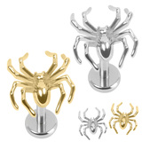 view all Titanium Internally Threaded Labrets 1.2mm - Titanium Widowmaker body jewellery