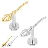 view all Titanium Internally Threaded Labrets 1.2mm - Titanium Witches Broomstick body jewellery