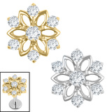 view all Titanium Internal Jewelled Kaleidoscope body jewellery