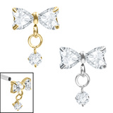 view all Titanium Internal Jewelled Rosette Top body jewellery