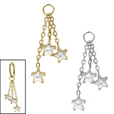 view all Titanium Charm - Trilogy Jewelled Star body jewellery