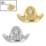 view all Titanium Internal Cowboy Hat body jewellery