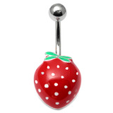 view all Belly Bar - Strawberry body jewellery
