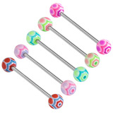 view all Acrylic Spider Web Barbell 1.6mm body jewellery