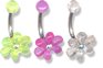 view all Acrylic Spring Flower Belly Bar body jewellery