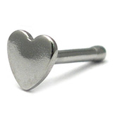 view all Steel Nose Bones - Heart and Star body jewellery