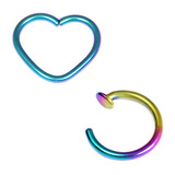 body jewellery made from Titanium coated Steel