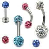 Belly Bar - Glitzy Heart – bodyjewellery.co.uk