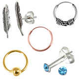 view all body jewellery of type Ear Studs, Crystal Studs, Earrings body jewellery