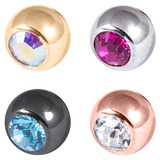 view all body jewellery of type Attachments - Threaded Jewelled Balls body jewellery