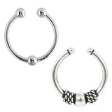 view all body jewellery of type Fake Piercing Rings - Clip On body jewellery