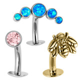 view all body jewellery of type Belly Bars - Threadless (Bend-fit) Floating Navel body jewellery