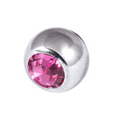 Steel Threaded Jewelled Balls 1.2x2.5mm - SKU 10071