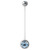 Pregnancy Bioflex and Surgical Steel Double Jewelled Belly Bars (formerly PTFE) - SKU 10168