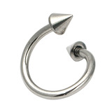 Titanium Coned Spirals 1.2mm 8mm, Mirror Polish, 3mm