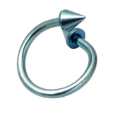 Titanium Coned Spirals 1.2mm 8mm, Ice Blue, 3mm