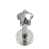 Steel Labret with Cast Steel Attachment 1.2mm - SKU 10237