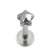Steel Labret with Cast Steel Attachment 1.2mm - SKU 10240