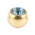 Zircon Titanium Jewelled Balls 1.6mm (Gold colour) - SKU 10374