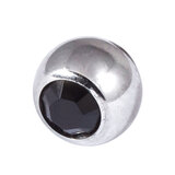 Steel Threaded Jewelled Balls 1.2x4mm - SKU 10442