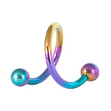 Titanium Spirals 1.6mm 8mm, Rainbow