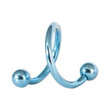 Titanium Spirals 1.6mm 8mm, Ice Blue