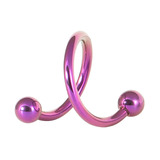 Titanium Spirals 1.6mm 8mm, Purple