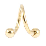 Zircon Titanium Spirals (Gold colour PVD) - SKU 10651