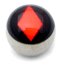 Steel Logo Balls - Pictures 1.6mm, 6mm, Diamond