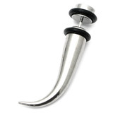 Steel Fake Stretcher 1.2mm, Curved fake expander. Apparent max gauge is 8mm.