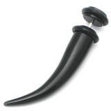 Acrylic Plain Fake Claw Stretchers 1.2mm, 6mm, 8mm, Black
