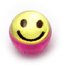 Acrylic Logo Balls purple / yellow smiley face
