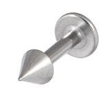 Titanium Coned Labrets 1.6mm 1.6mm, 7mm, Mirror Polish