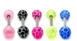Acrylic Soccer Barbell 12 / 6