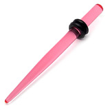Acrylic Plain Stretcher - Straight 1.6-9mm 2mm, Pink