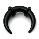 Acrylic Plain Crescent Stretchers 2 / black