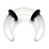 Acrylic Plain Crescent Stretchers 2 / uv clear