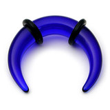 Acrylic Plain Crescent Stretchers 2 / uv blue